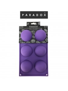 SILICONE HALF ROUND MOLD  WITH  PATTERN  29*17*3CM   HOLE DIA：6.5CM 