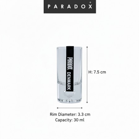 แก้วช็อต แก้วเหล้าใสทรงสูง  3 ใบ 