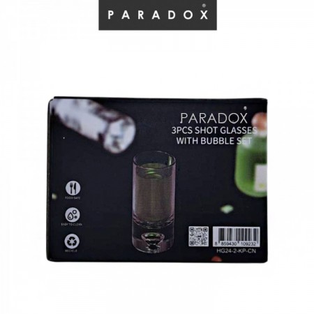 แก้วช็อต แก้วเหล้าใสทรงสูง  3 ใบ 