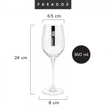 เเก้วไวน์มีลาย  Crackle White Wine