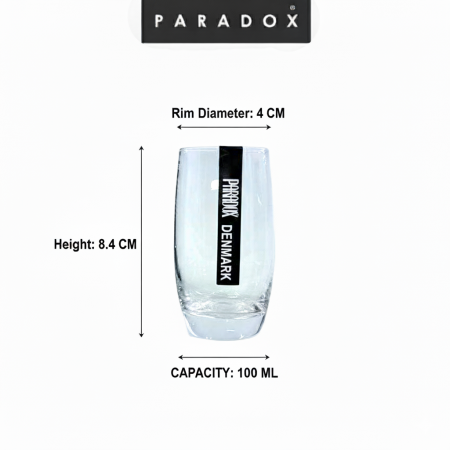 แก้วช็อต แก้วเหล้าใสทรงสูง  3 ใบ (Shot Glass)