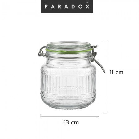 โหลแก้วฝาคลิป 800 มล.