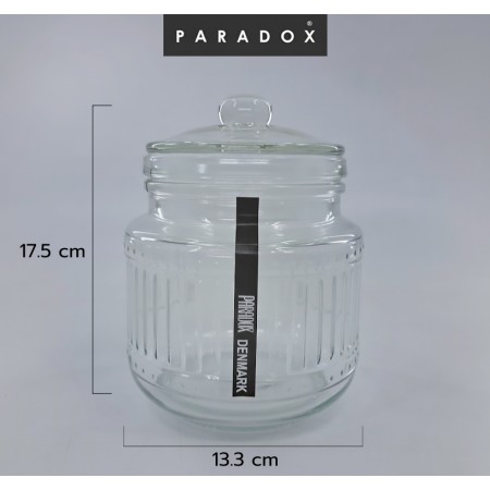 โหลแก้วฝาคลิป 1300 มล