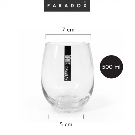 เเก้วไวน์ไม่มีก้าน Big Stemless Wine 