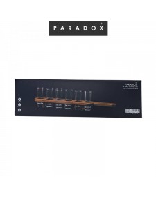 ชุดเซตแก้วชอร์ตทรงสูง 6 ใบ พร้อมที่วางไม้ 