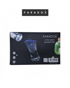 แก้วช็อต แก้วเหล้าใสทรงสูง  3 ใบ (Shot Glass)