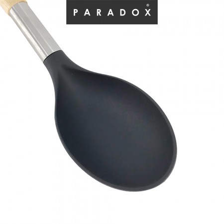 Wooden Handle Nylon Spoon(with silk screen logo)