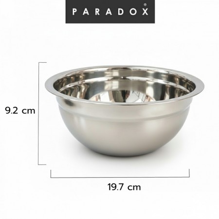 อ่างผสมอาหารสเเตนเลส 19.7X9.2 ซม.