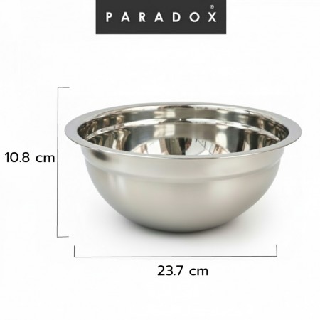 อ่างผสมอาหารสเเตนเลส  23.7X10.8 ซม.